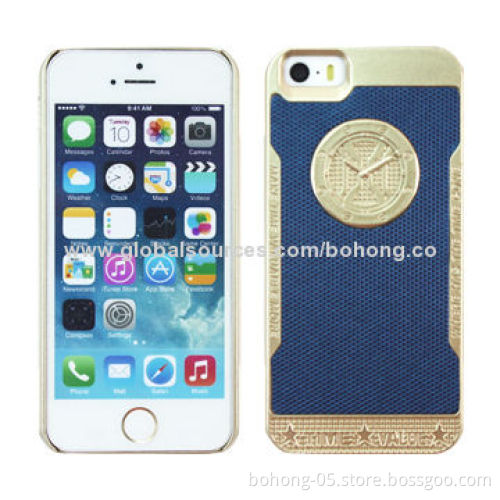 PC Clock Mobile Phone Cases for iPhone 5S, Good Quality, Anti-scratch and Fade